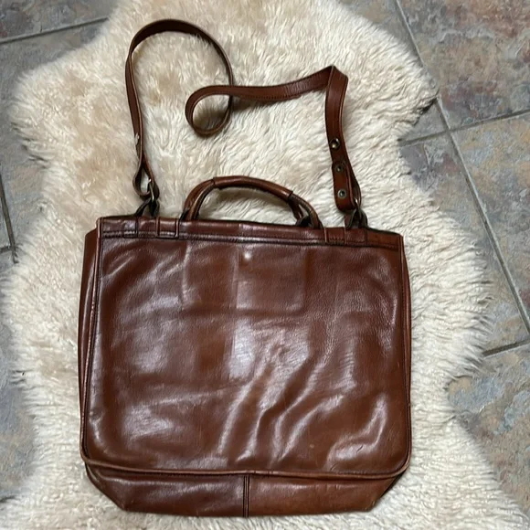 Vintage Leather Messenger Bag